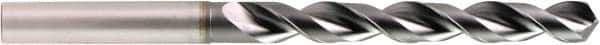 OSG - #25 120° Powdered Metal Jobber Drill - V Finish, Right Hand Cut, Spiral Flute, Straight Shank, 75mm OAL, Standard Point - Apex Tool & Supply