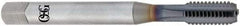 OSG - M6x1.00 6H 3 Flute TiCN Finish Powdered Metal Straight Flute Machine Tap - Bottoming, Right Hand Thread, 80mm OAL, 26mm Thread Length, D5 Limit, Oversize, Through Coolant - Apex Tool & Supply