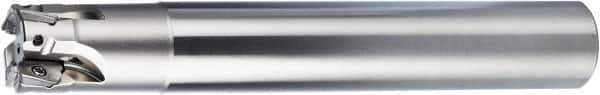 OSG - 1-1/2" Cut Diam, 1-1/4" Shank Diam, 140mm OAL, Indexable Square Shoulder End Mill - ZDKT15... Inserts, Cylindrical Shank, 90° Lead Angle, Through Coolant, Series PHOENIX-PSE - Apex Tool & Supply