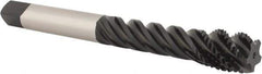 OSG - M24x3.00 Metric Coarse 5 Flute Modified Bottoming Spiral Flute Tap - Vanadium High Speed Steel, Oxide Finish, Right Hand Flute, Right Hand Thread, D9, Series 13117 - Apex Tool & Supply