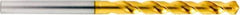 OSG - 6.5mm 120° Vanadium High Speed Steel Jobber Drill - TiAlN Finish, Right Hand Cut, Spiral Flute, Straight Shank, 107mm OAL, Standard Point - Apex Tool & Supply