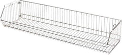 Quantum Storage - 20" Wide, Open Shelving Accessory/Component - Chrome, Chrome Finish, 36" Long, Use with Wire Shelving Units - Apex Tool & Supply