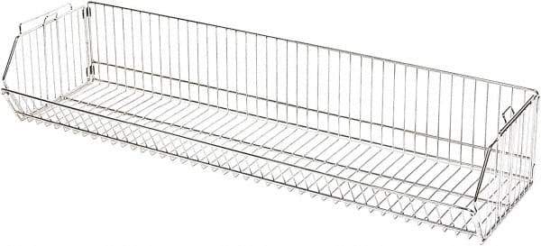 Quantum Storage - 20" Wide, Open Shelving Accessory/Component - Chrome, Chrome Finish, 36" Long, Use with Wire Shelving Units - Apex Tool & Supply