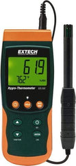 Extech - 32 to 122°F, 5 to 95% Humidity Range, Thermo-Hygrometer - 3% Relative Humidity Accuracy - Apex Tool & Supply