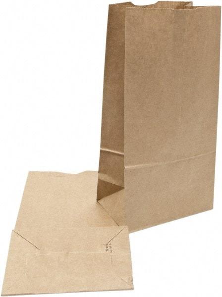 DURO BAG MFR - Kraft Grocery Bag - 6-1/8 x 4-11/64 x 12-7/16, Brown - Apex Tool & Supply