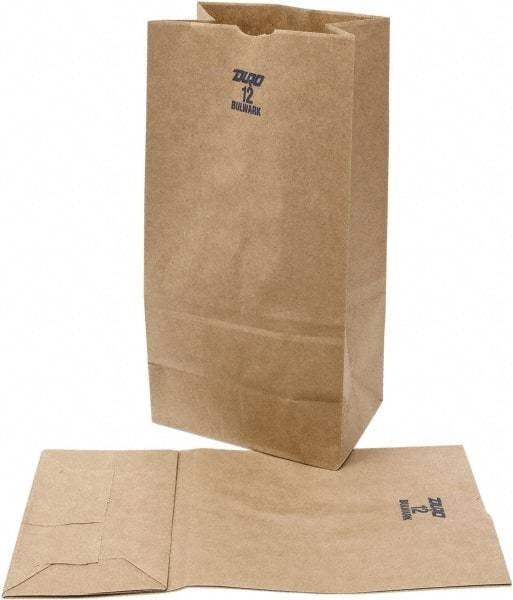 DURO BAG MFR - Kraft Grocery Bag - 7-1/16 x 4-1/2 x 13-3/4, Brown - Apex Tool & Supply