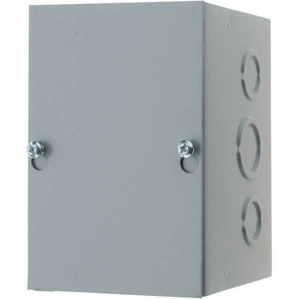 nVent Hoffman - Steel Junction Box Enclosure Screw Flat Cover - NEMA 1, 4" Wide x 6" High x 4" Deep - Apex Tool & Supply