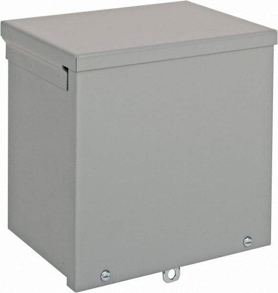 nVent Hoffman - Steel Junction Box Enclosure Screw Flat Cover - NEMA 3R, 8" Wide x 8" High x 6" Deep - Apex Tool & Supply