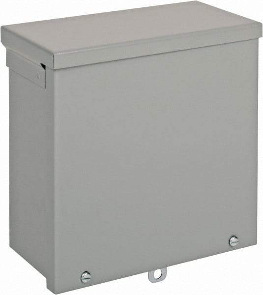 nVent Hoffman - Steel Junction Box Enclosure Screw Flat Cover - NEMA 3R, 8" Wide x 8" High x 4" Deep - Apex Tool & Supply