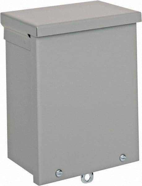 nVent Hoffman - Steel Junction Box Enclosure Screw Flat Cover - NEMA 3R, 6" Wide x 8" High x 4" Deep - Apex Tool & Supply