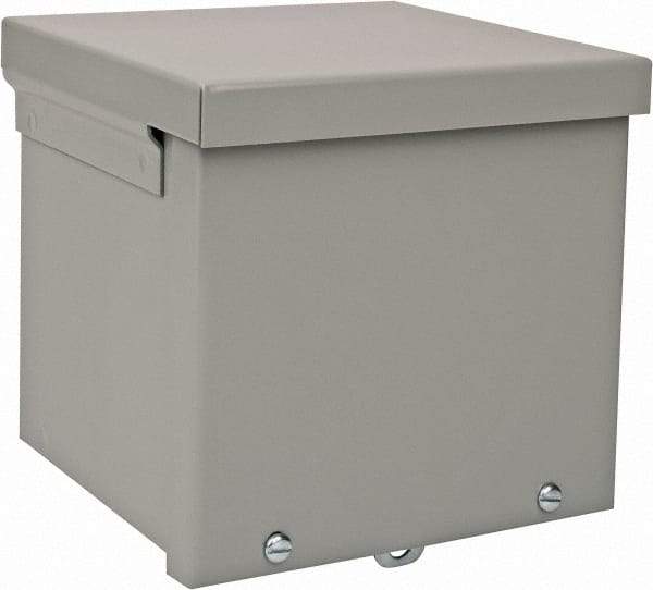 nVent Hoffman - Steel Junction Box Enclosure Screw Flat Cover - NEMA 3R, 6" Wide x 6" High x 6" Deep - Apex Tool & Supply