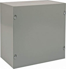 nVent Hoffman - Steel Junction Box Enclosure Screw Flat Cover - NEMA 1, 10" Wide x 10" High x 6" Deep - Apex Tool & Supply