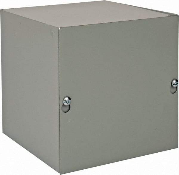nVent Hoffman - Steel Junction Box Enclosure Screw Flat Cover - NEMA 1, 6" Wide x 6" High x 6" Deep - Apex Tool & Supply