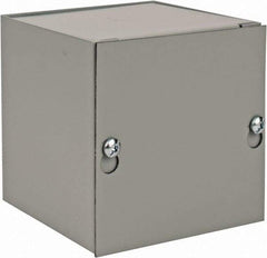 nVent Hoffman - Steel Junction Box Enclosure Screw Flat Cover - NEMA 1, 4" Wide x 4" High x 4" Deep - Apex Tool & Supply