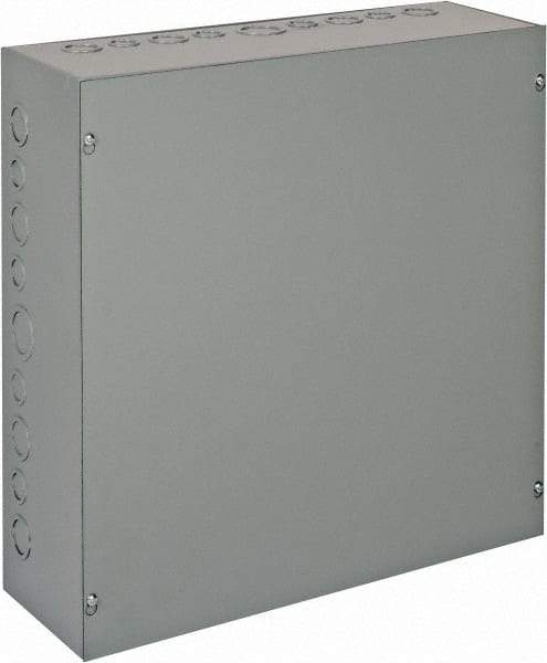 nVent Hoffman - Steel Junction Box Enclosure Screw Flat Cover - NEMA 1, 18" Wide x 18" High x 6" Deep - Apex Tool & Supply