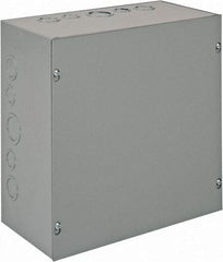 nVent Hoffman - Steel Junction Box Enclosure Screw Flat Cover - NEMA 1, 12" Wide x 12" High x 6" Deep - Apex Tool & Supply
