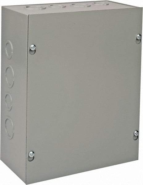 nVent Hoffman - Steel Junction Box Enclosure Screw Flat Cover - NEMA 1, 8" Wide x 10" High x 4" Deep - Apex Tool & Supply