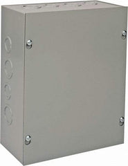 nVent Hoffman - Steel Junction Box Enclosure Screw Flat Cover - NEMA 1, 8" Wide x 10" High x 4" Deep - Apex Tool & Supply
