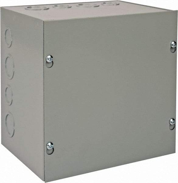 nVent Hoffman - Steel Junction Box Enclosure Screw Flat Cover - NEMA 1, 8" Wide x 8" High x 6" Deep - Apex Tool & Supply