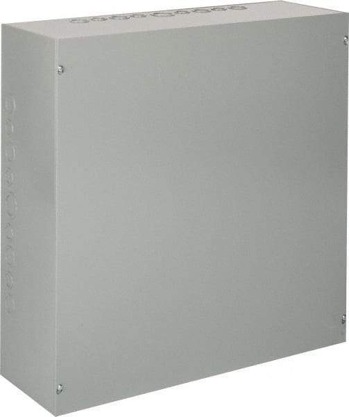 nVent Hoffman - Steel Junction Box Enclosure Screw Flat Cover - NEMA 1, 24" Wide x 24" High x 8" Deep - Apex Tool & Supply