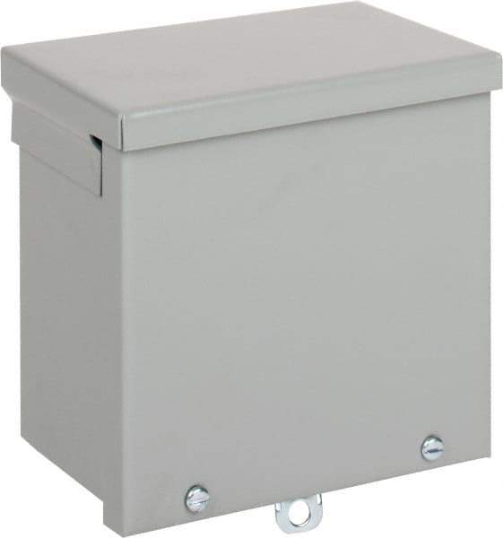 nVent Hoffman - Steel Junction Box Enclosure Screw Flat Cover - NEMA 3R, 6" Wide x 6" High x 4" Deep - Apex Tool & Supply