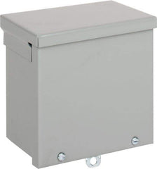 nVent Hoffman - Steel Junction Box Enclosure Screw Flat Cover - NEMA 3R, 6" Wide x 6" High x 4" Deep - Apex Tool & Supply