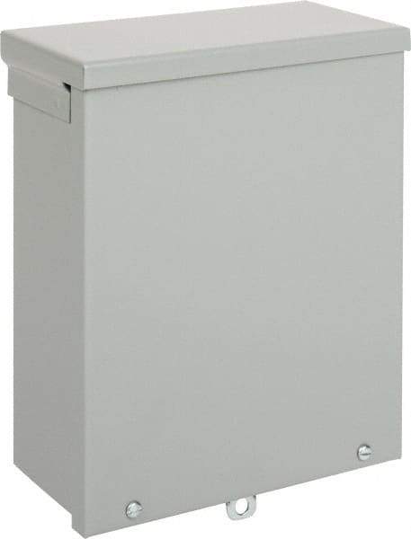 nVent Hoffman - Steel Junction Box Enclosure Screw Flat Cover - NEMA 3R, 8" Wide x 10" High x 4" Deep - Apex Tool & Supply