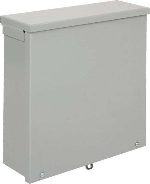 nVent Hoffman - Steel Junction Box Enclosure Screw Flat Cover - NEMA 3R, 12" Wide x 12" High x 4" Deep - Apex Tool & Supply