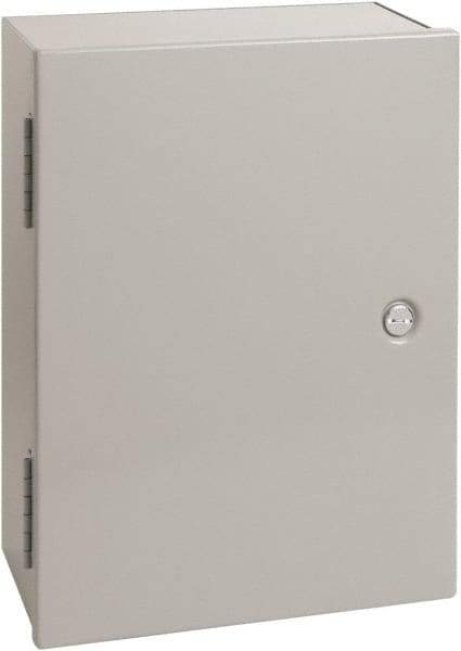 nVent Hoffman - Steel Junction Box Enclosure Hinge Flat Cover - NEMA 1, 20" Wide x 24" High x 8-5/8" Deep - Apex Tool & Supply