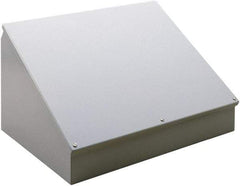 nVent Hoffman - Steel Junction Box Enclosure Hinge Sloped Cover - NEMA 12, 13, 610mm Wide x 305 mm High x 231mm Deep - Apex Tool & Supply