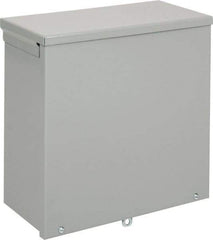 nVent Hoffman - Steel Junction Box Enclosure Screw Flat Cover - NEMA 3R, 12" Wide x 12" High x 6" Deep - Apex Tool & Supply