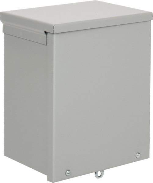 nVent Hoffman - Steel Junction Box Enclosure Screw Flat Cover - NEMA 3R, 8" Wide x 10" High x 6" Deep - Apex Tool & Supply