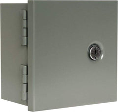 nVent Hoffman - Steel Junction Box Enclosure Hinge Flat Cover - NEMA 1, 6" Wide x 6" High x 4" Deep - Apex Tool & Supply