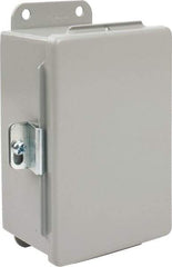 nVent Hoffman - Steel Junction Box Enclosure Hinge Flat Cover - NEMA 12, 13, 4" Wide x 6" High x 3" Deep - Apex Tool & Supply