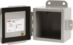 nVent Hoffman - Steel Junction Box Enclosure Hinge Flat Cover - NEMA 4, 12, 13, 12" Wide x 14" High x 6" Deep - Apex Tool & Supply
