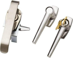 nVent Hoffman - 12 NEMA Rated, Electrical Enclosure Steel Keylock Kit - For Use with Type 12 Enclosure, Includes Adjustable Rod Guides, All Hardware, Handle, Latch & Latch Rods - Apex Tool & Supply