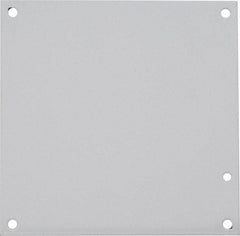 nVent Hoffman - 6-1/4" OAW x 6-1/4" OAH Powder Coat Finish Electrical Enclosure Nonperforated Panel - 8" x 8" Box, 14 Gauge Steel, Use with A8N84/A8N86/A8R86HCR - Apex Tool & Supply