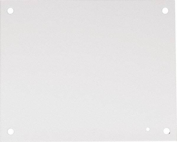 nVent Hoffman - 10-1/2" OAW x 13" OAH Powder Coat Finish Electrical Enclosure Nonperforated Panel - 16" x 12" Box, 14 Gauge Steel, Use with A16N126LP/A16N128LP/A16N12ALP/A16N12BLP - Apex Tool & Supply