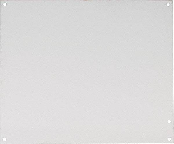 nVent Hoffman - 10-1/4" OAW x 12-1/4" OAH Powder Coat Finish Electrical Enclosure Nonperforated Panel - 14" x 12" Box, 14 Gauge Steel, Use with A14N124/A14N126/A14N128 - Apex Tool & Supply
