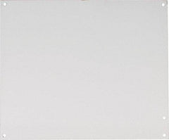 nVent Hoffman - 10-1/4" OAW x 12-1/4" OAH Powder Coat Finish Electrical Enclosure Nonperforated Panel - 14" x 12" Box, 14 Gauge Steel, Use with A14N124/A14N126/A14N128 - Apex Tool & Supply
