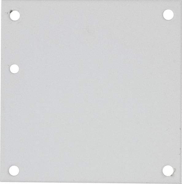 nVent Hoffman - 4-1/4" OAW x 4-1/4" OAH Powder Coat Finish Electrical Enclosure Nonperforated Panel - 6" x 6" Box, 14 Gauge Steel, Use with A6N64/A6R64HCR - Apex Tool & Supply