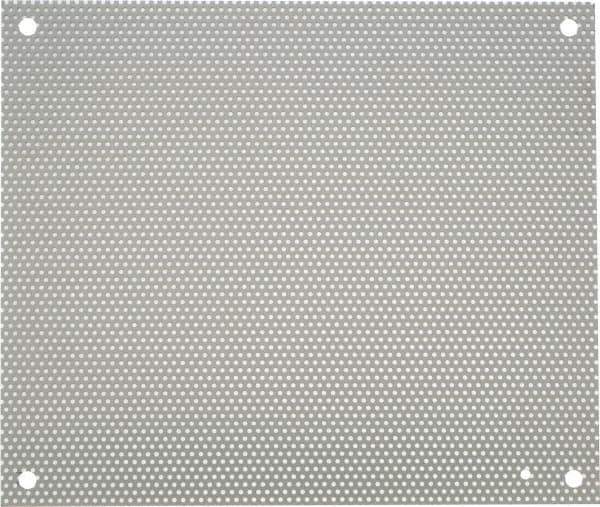 nVent Hoffman - 14-1/2" OAW x 17" OAH Powder Coat Finish Electrical Enclosure Perforated Panel - 20" x 16" Box, 16 Gauge Steel, Use with A20N16ALP/A20N16BLP - Apex Tool & Supply