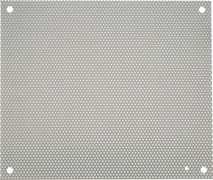 nVent Hoffman - 14-1/2" OAW x 17" OAH Powder Coat Finish Electrical Enclosure Perforated Panel - 20" x 16" Box, 16 Gauge Steel, Use with A20N16ALP/A20N16BLP - Apex Tool & Supply