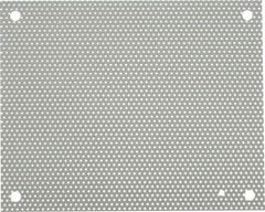 nVent Hoffman - 10-1/2" OAW x 13" OAH Powder Coat Finish Electrical Enclosure Perforated Panel - 16" x 12" Box, 16 Gauge Steel, Use with A16N12ALP/A16N12MPP - Apex Tool & Supply