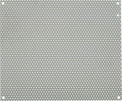nVent Hoffman - 10-1/4" OAW x 12-1/4" OAH Powder Coat Finish Electrical Enclosure Perforated Panel - 14" x 12" Box, 16 Gauge Steel, Use with A14N124/A14N126/A14N128 - Apex Tool & Supply