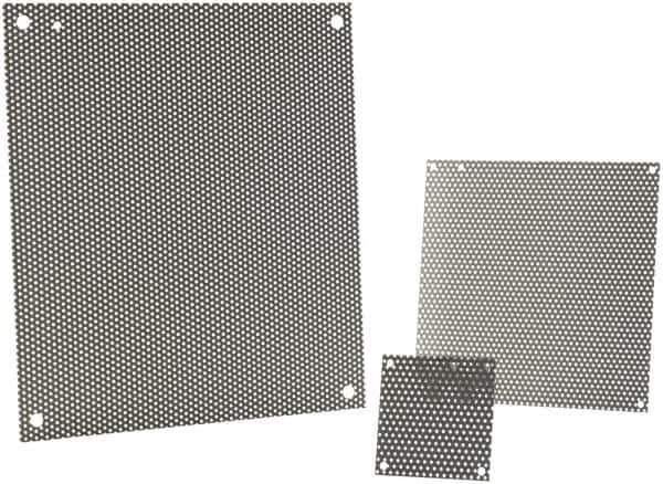 nVent Hoffman - 10-1/4" OAW x 10-1/4" OAH Powder Coat Finish Electrical Enclosure Nonperforated Panel - 12" x 12" Box, 14 Gauge Steel, Use with A12N124/A12N126/A12N128/A12R126HCR - Apex Tool & Supply