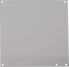 nVent Hoffman - 8-7/8" OAW x 8-7/8" OAH Powder Coat Finish Electrical Enclosure Junction Box Panel - 10" x 10" Box, 14 Gauge Steel, Use with A10106PHC/A10106PHCW - Apex Tool & Supply