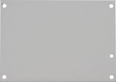 nVent Hoffman - 4-7/8" OAW x 6-7/8" OAH Powder Coat Finish Electrical Enclosure Junction Box Panel - 8" x 6" Box, 14 Gauge Steel, Use with A864CHSCFG/A864PHC/A864PHCW - Apex Tool & Supply