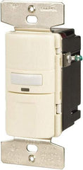 Cooper Wiring Devices - 1,000 Square Ft. Coverage, Infrared Occupancy Sensor Wall Switch - 1,000 at 120 V Incandescent, 1,000 at 120 V Fluorescent, 120 VAC, Light Almond - Apex Tool & Supply