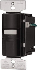 Cooper Wiring Devices - 1,000 Square Ft. Coverage, Infrared Occupancy Sensor Wall Switch - 1,000 at 120 V Incandescent, 1,000 at 120 V Fluorescent, 120 VAC, Black - Apex Tool & Supply
